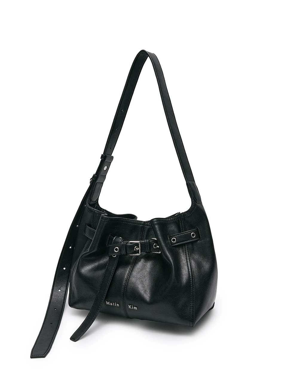 Matin kim打結皮帶扣水桶包 小款 BELTED VOLUNN SMALL BUCKET BAG