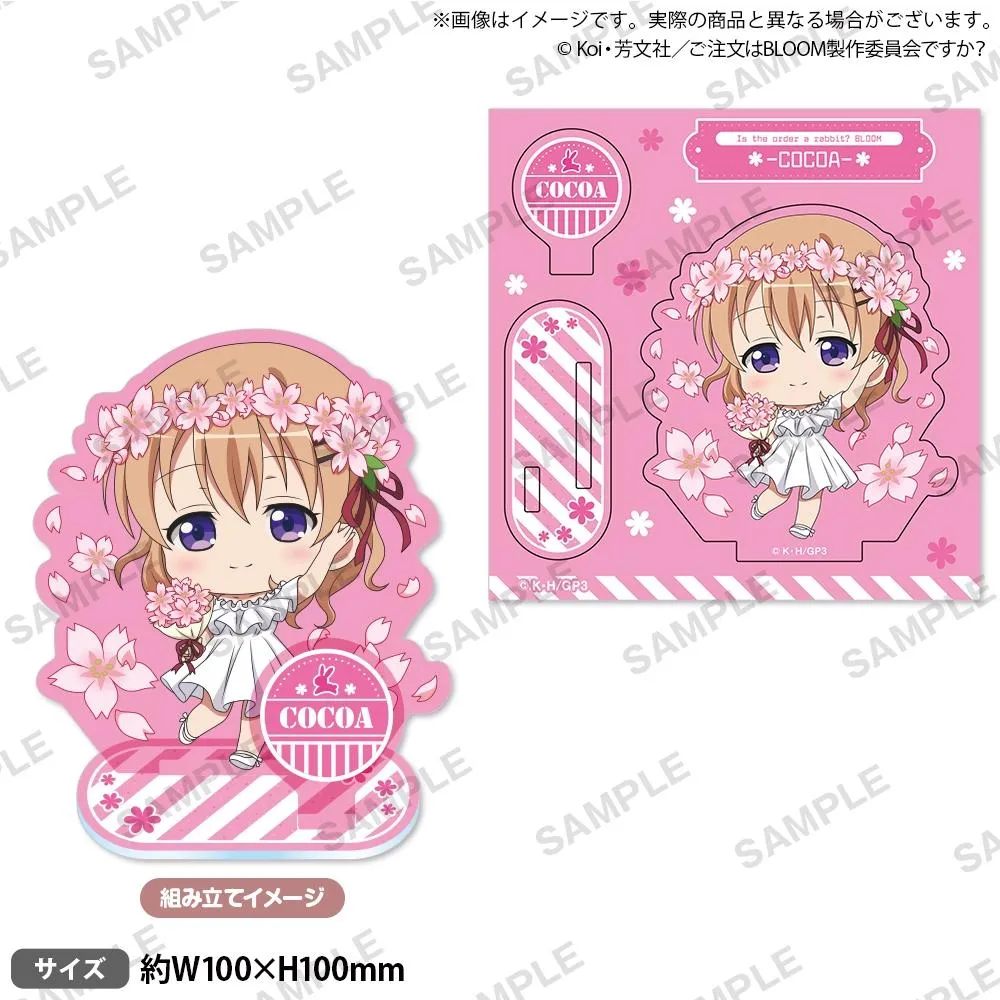 BUSHIROAD CREATIVE 請問您今天要來點兔子嗎？ BLOOM Spring ver. 組裝式角色壓克力立牌