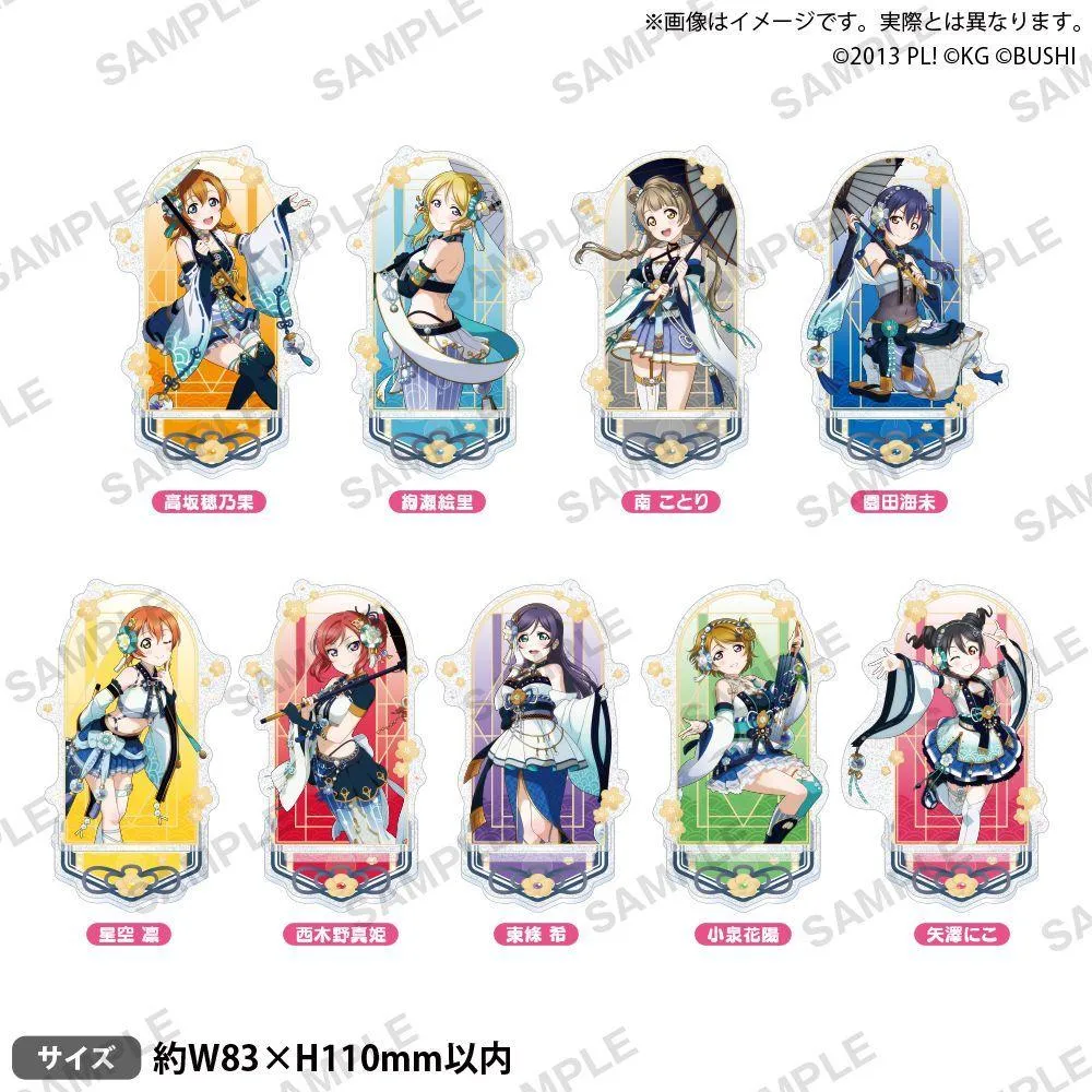 BUSHIROAD CREATIVE Love Live! μ's彈珠 ver. 亮粉角色壓克力立牌