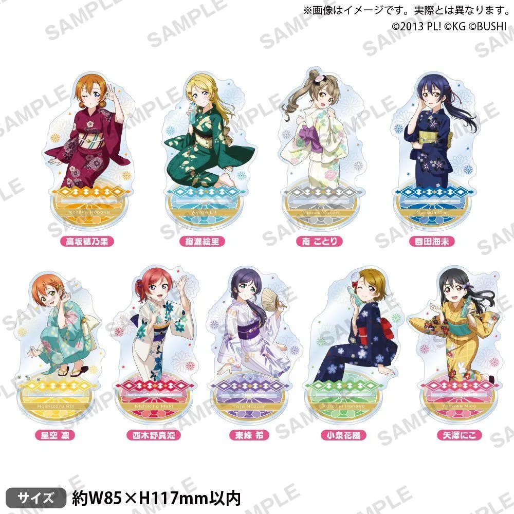 BUSHIROAD CREATIVE Love Live! μ's 彈珠 ver. 角色壓克力立牌
