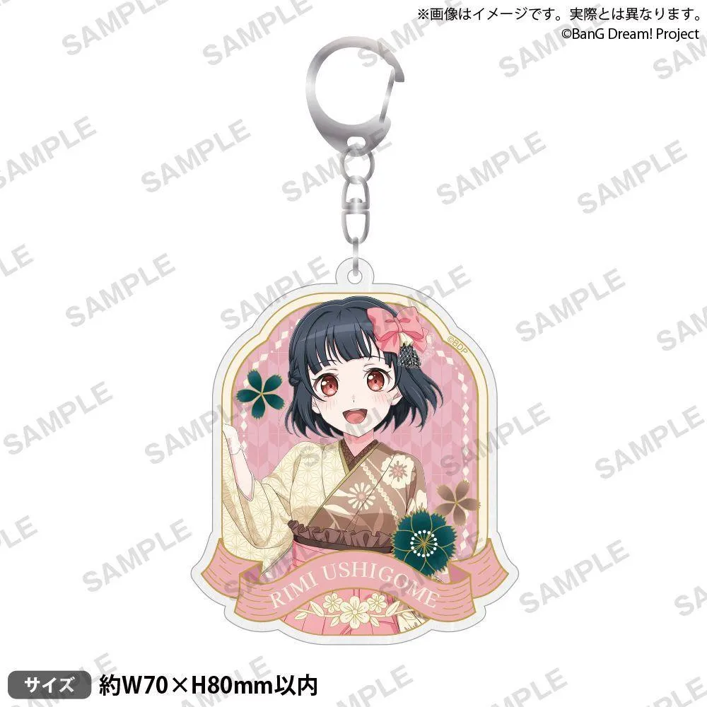 BUSHIROAD CREATIVE BanG Dream! Girls Band Party! POP UP SHOP 和洋折衷ver.和紙風壓克力吊飾