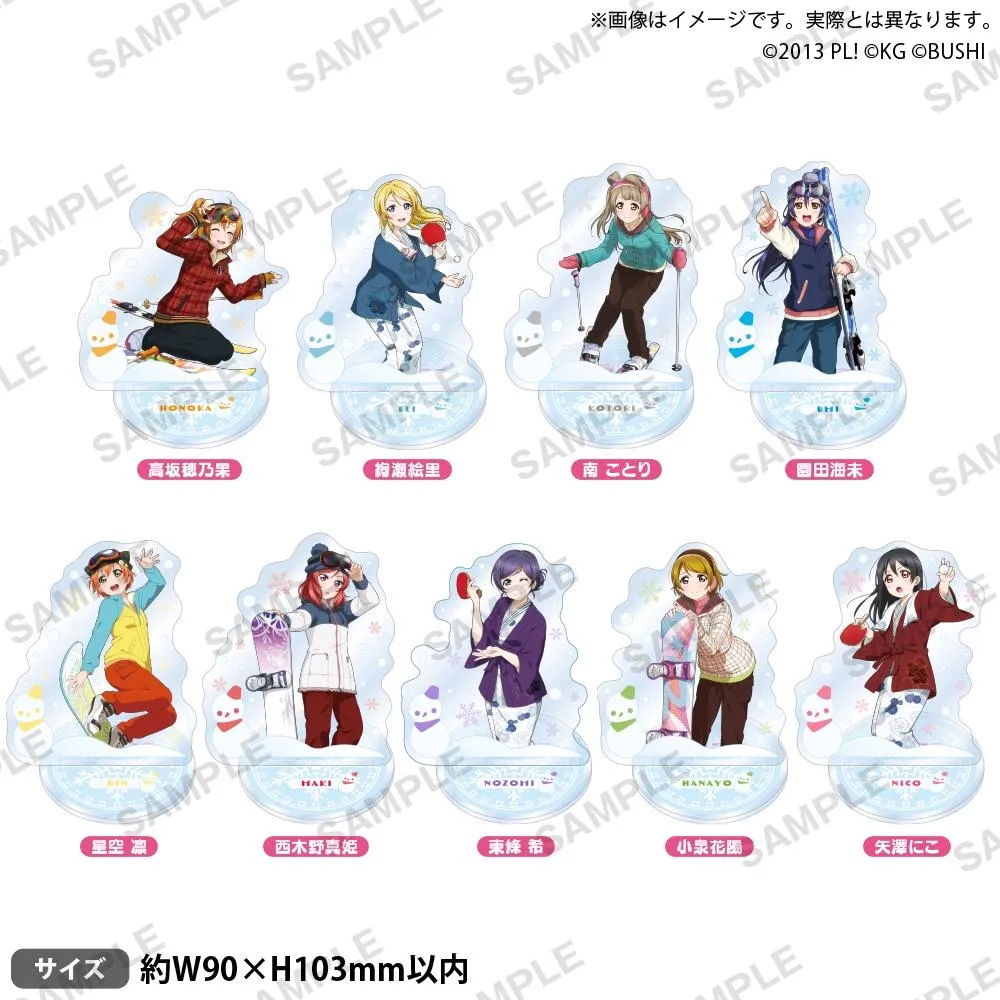 BUSHIROAD CREATIVE Love Live! μ's雪山ver. 角色壓克力立牌