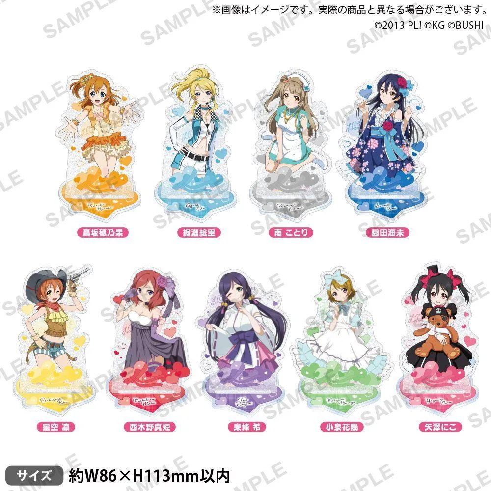 BUSHIROAD CREATIVE Love Live! μ's SR ver. 亮粉角色壓克力立牌