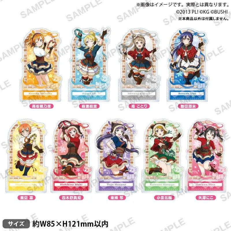 BUSHIROAD CREATIVE Love Live! μ's雪山ver. 角色亮粉壓克力立牌