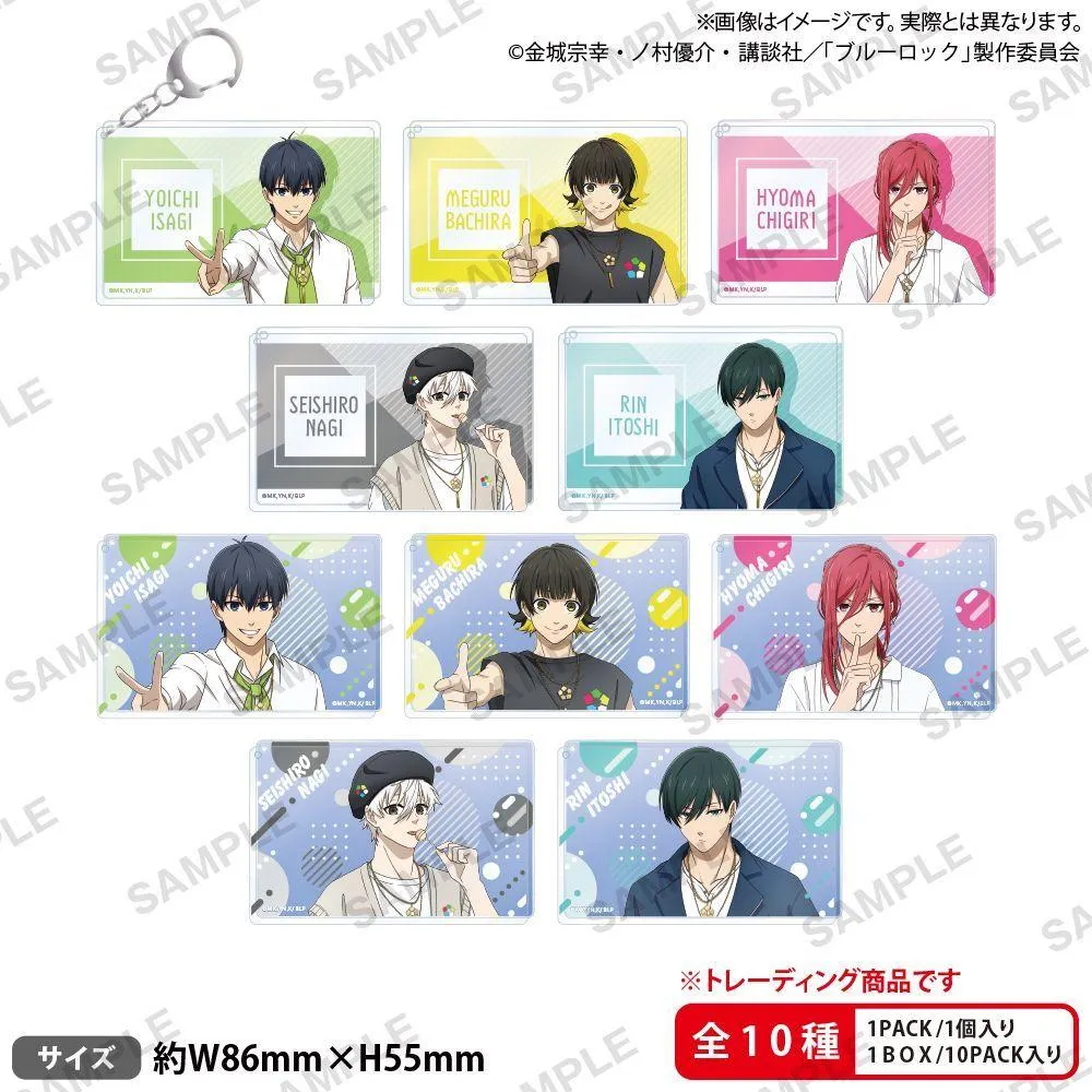 BUSHIROAD CREATIVE 【盒抽】「 BLUE LOCK 藍色監獄 」Showtime!!  壓克力鑰匙圈  (共10款，隨機出貨)