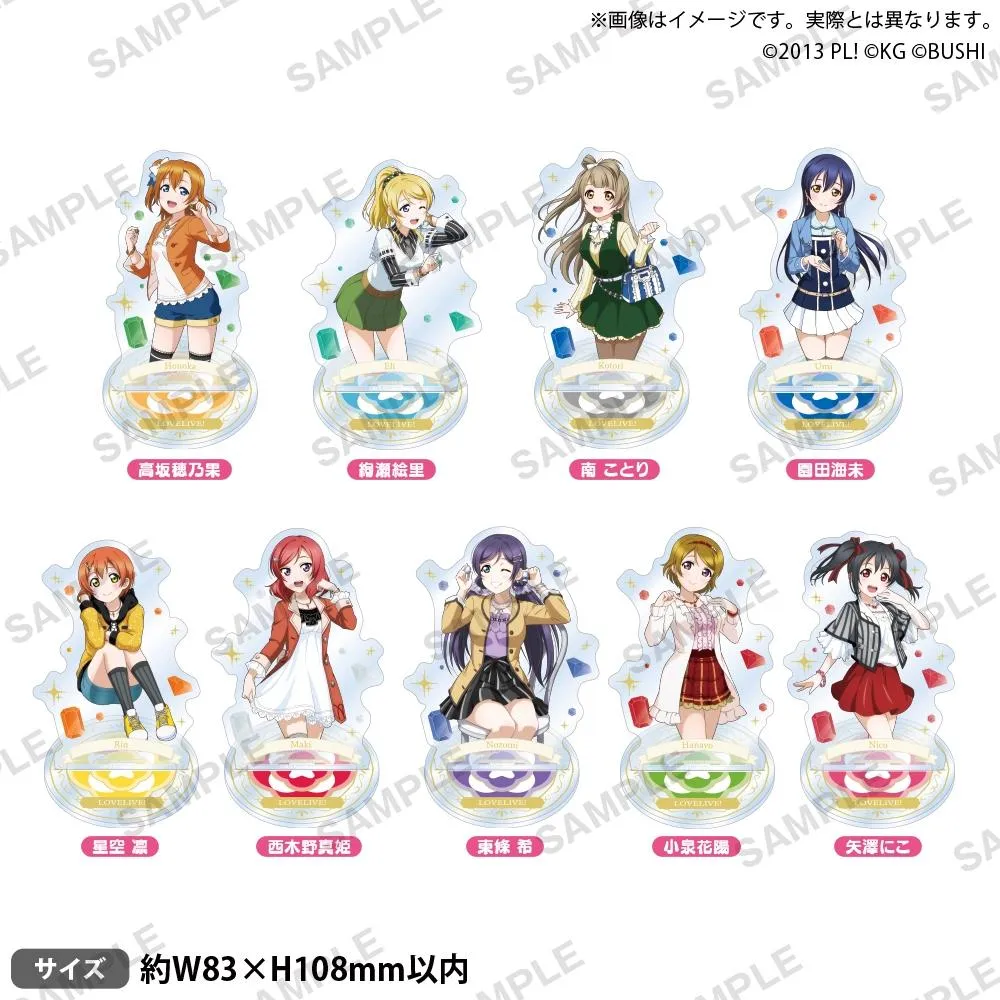 BUSHIROAD CREATIVE Love Live! μ's誕生石ver. 角色壓克力立牌