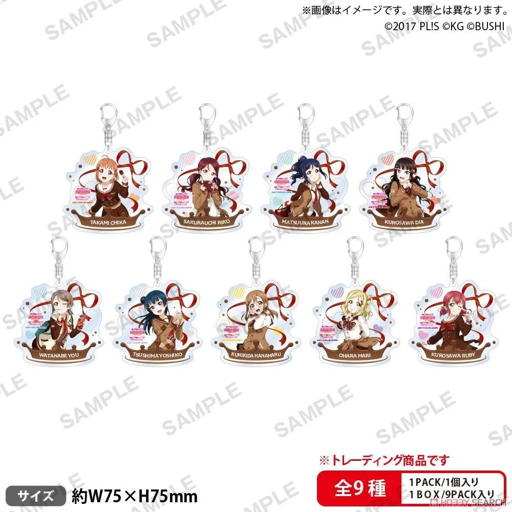 BUSHIROAD CREATIVE【盒抽】 Love Live! Aqours水團 情人節part2 ver. 角色吊飾 (共9款，隨機出貨)