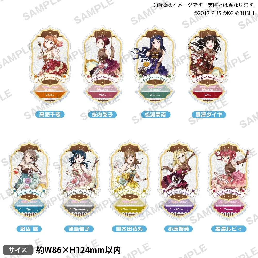 BUSHIROAD CREATIVE Love Live! Aqours水團 情人節Part2 ver. 角色亮粉壓克力立牌