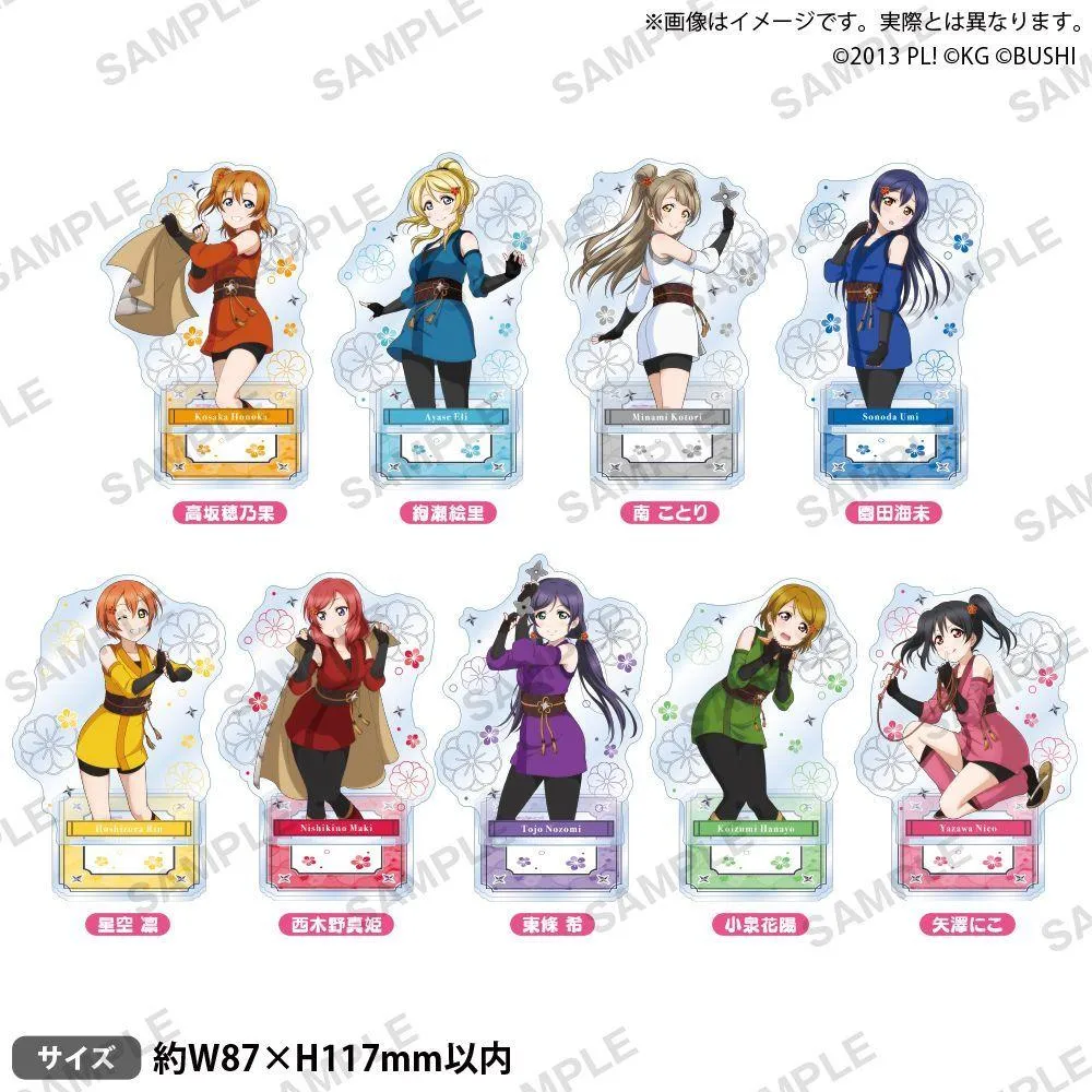 BUSHIROAD CREATIVE Love Live! μ's女忍者ver. 角色壓克力立牌
