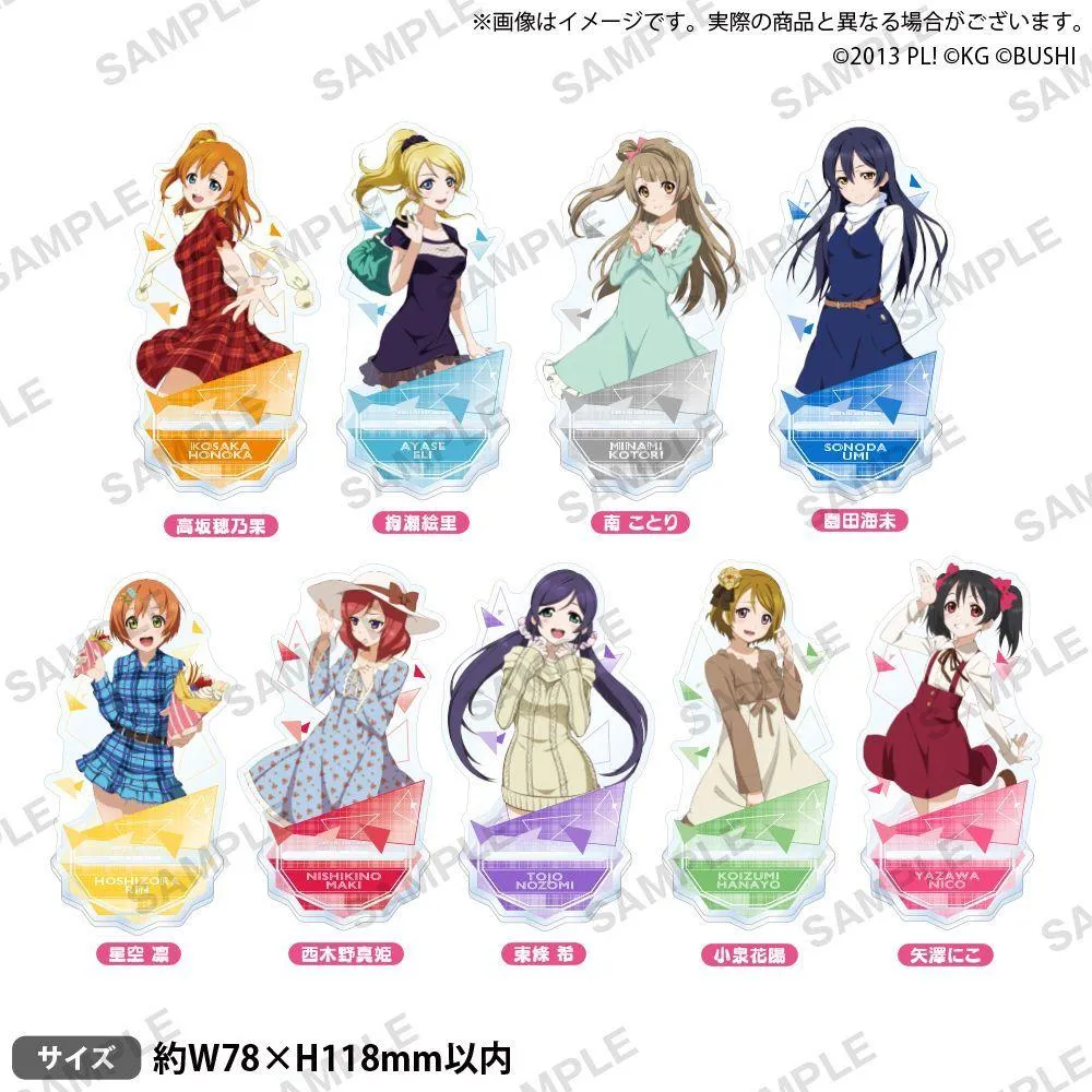 BUSHIROAD CREATIVE Love Live! μ's SR ver. 角色壓克力立牌