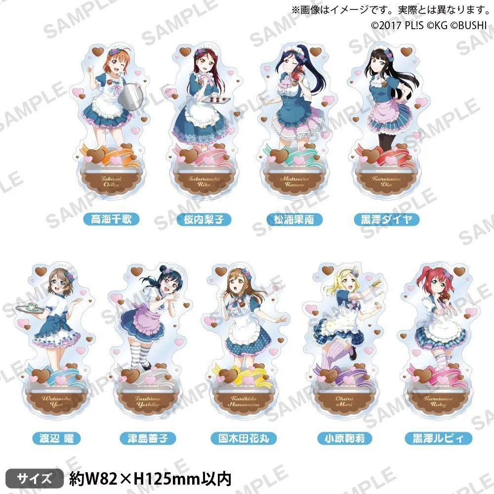 BUSHIROAD CREATIVE Love Live! Aqours水團 情人節ver. 角色壓克力立牌
