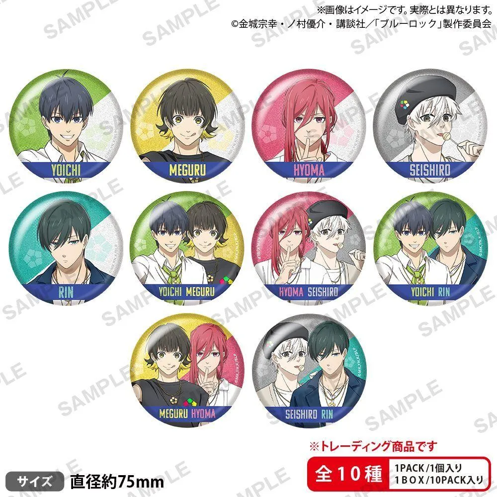 BUSHIROAD CREATIVE 【盒抽】「 BLUE LOCK 藍色監獄 」Showtime!!  徽章  (共10款，隨機出貨)
