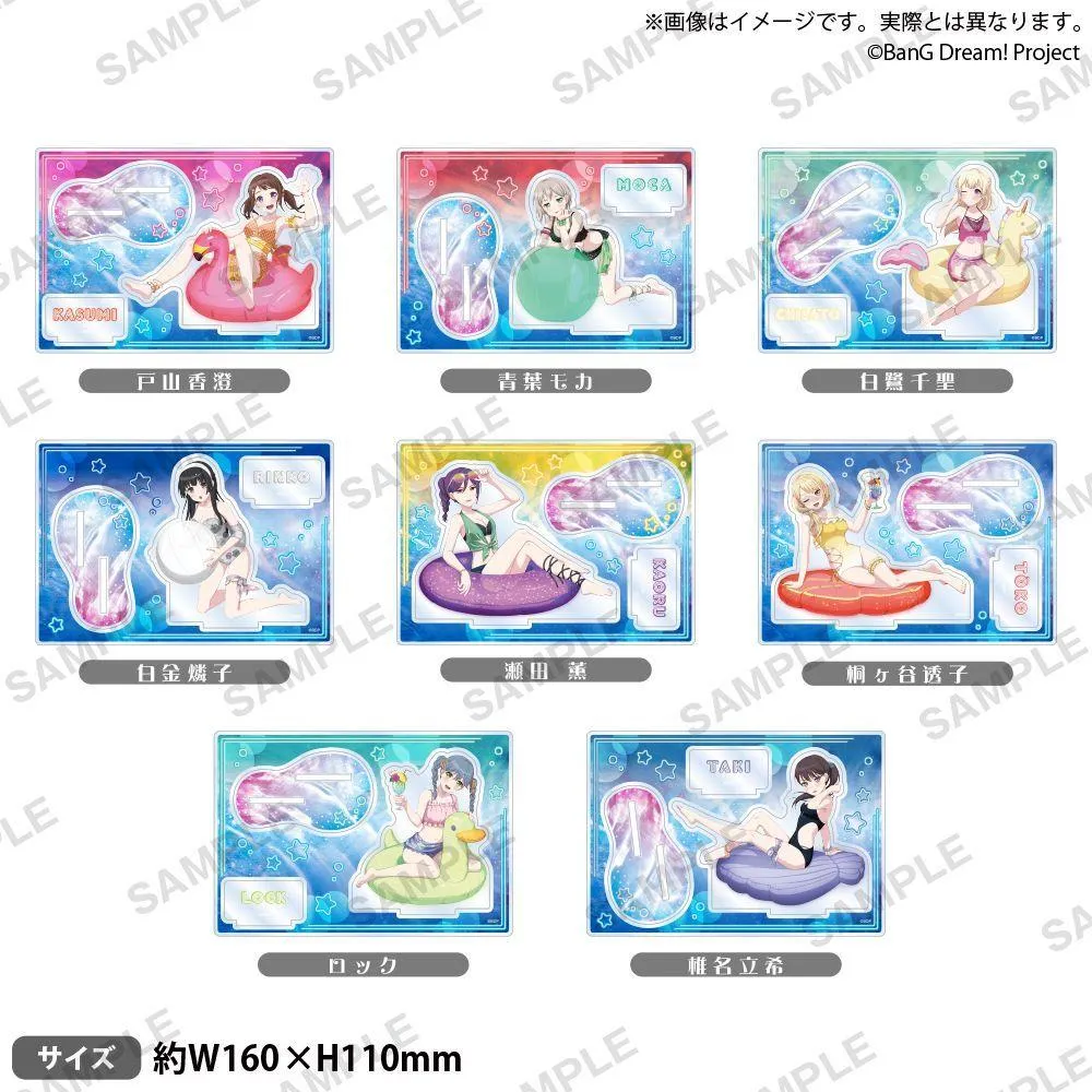 BUSHIROAD CREATIVE BanG Dream! Girls Band Party! Summer Night Party! ver.組裝式壓克力立牌