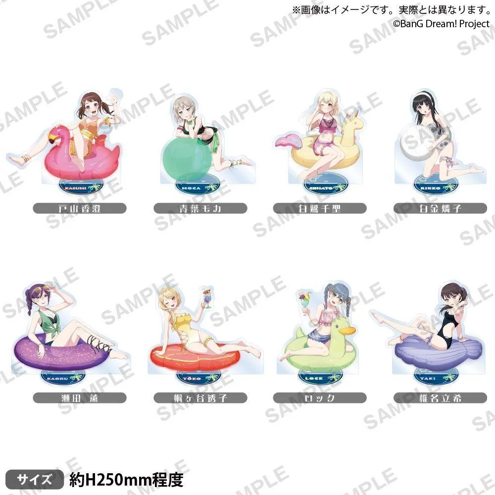 BUSHIROAD CREATIVE BanG Dream! Girls Band Party! Summer Night Party! ver.特大壓克力牌