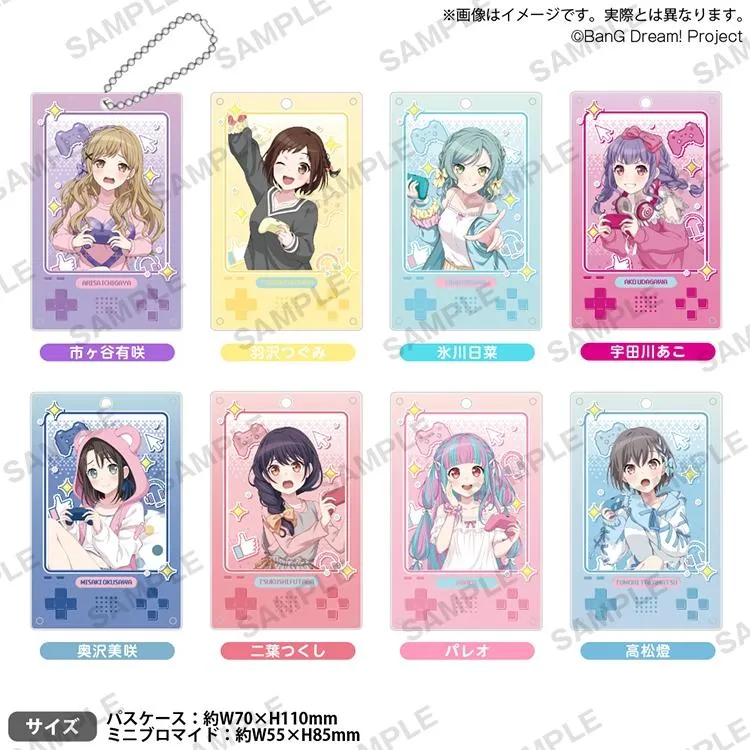 BUSHIROAD CREATIVE BanG Dream! Girls Band Party! Game Party! ver. 壓克力證件套組