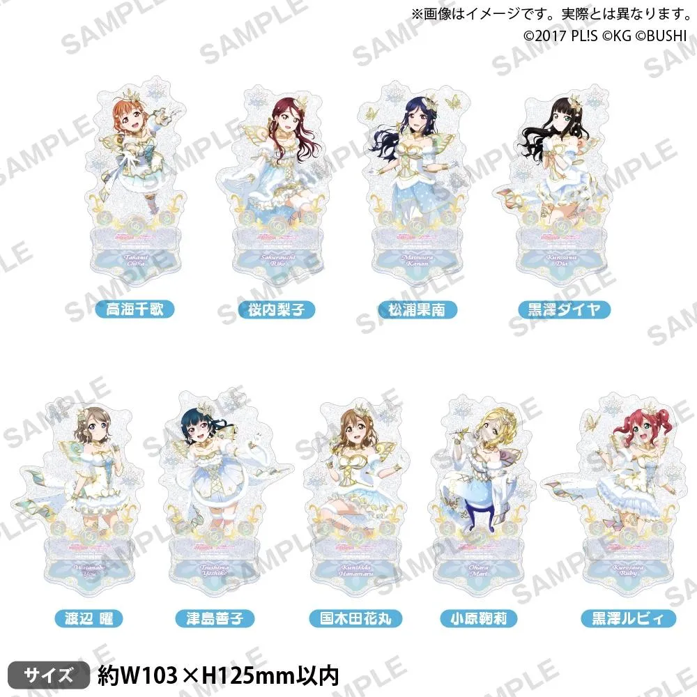 BUSHIROAD CREATIVE Love Live!  Aqours水團 雪之精靈ver. 角色亮粉壓克力立牌