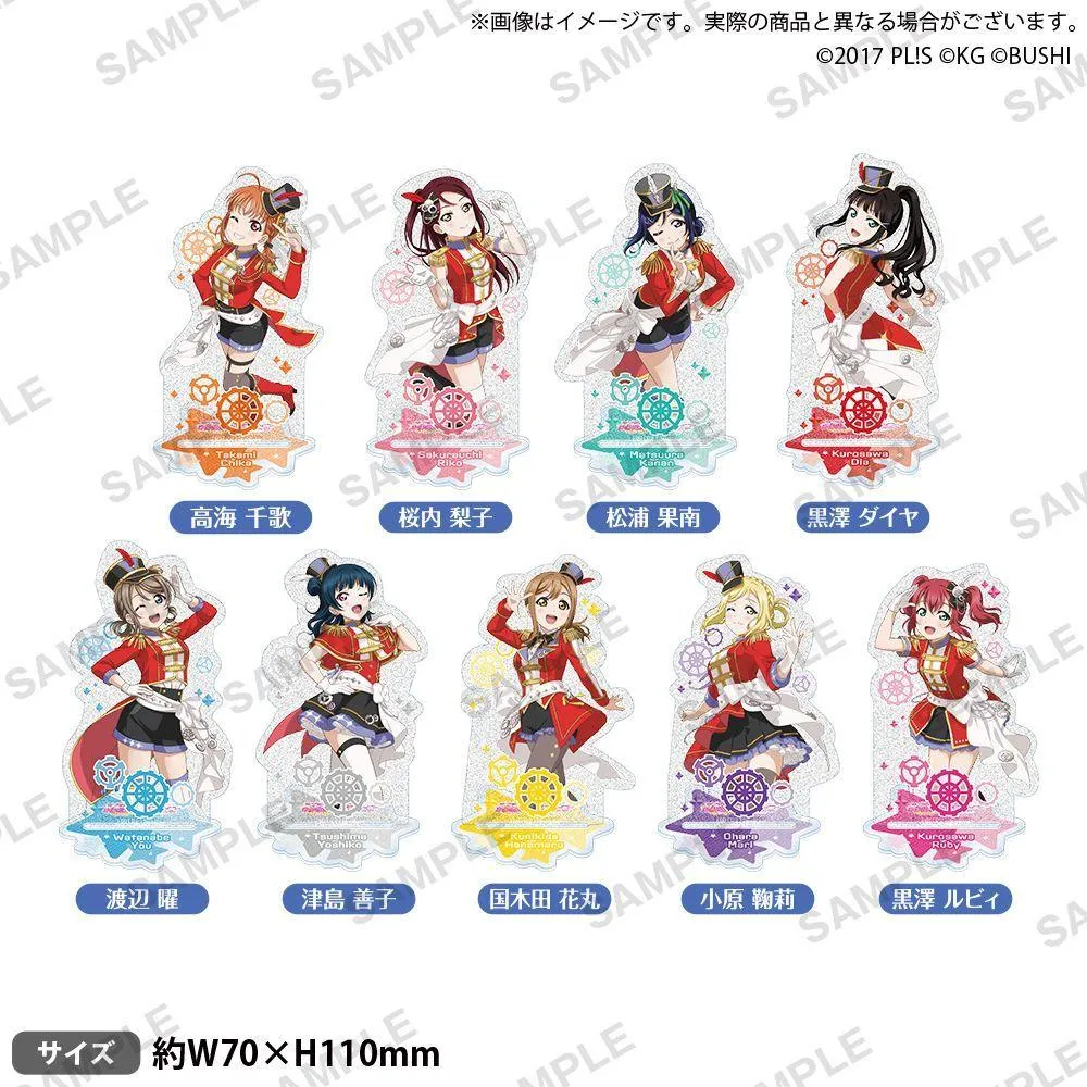 BUSHIROAD CREATIVE Love Live! Aqours水團 玩具世界 ver. 亮粉角色壓克力立牌