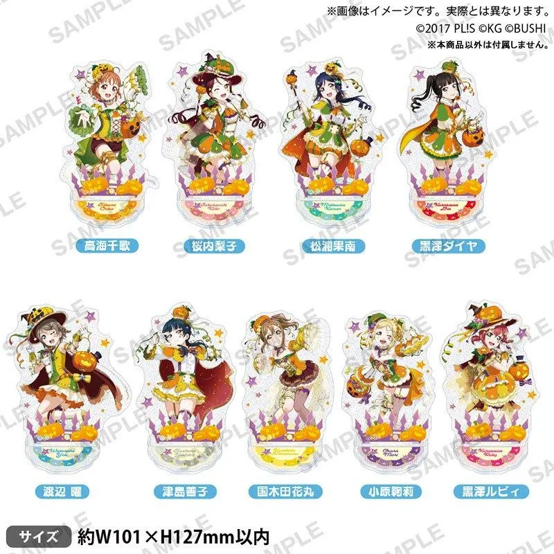 BUSHIROAD CREATIVE Love Live! Aqours 水團 豐收之秋ver. 角色亮粉壓克力立牌