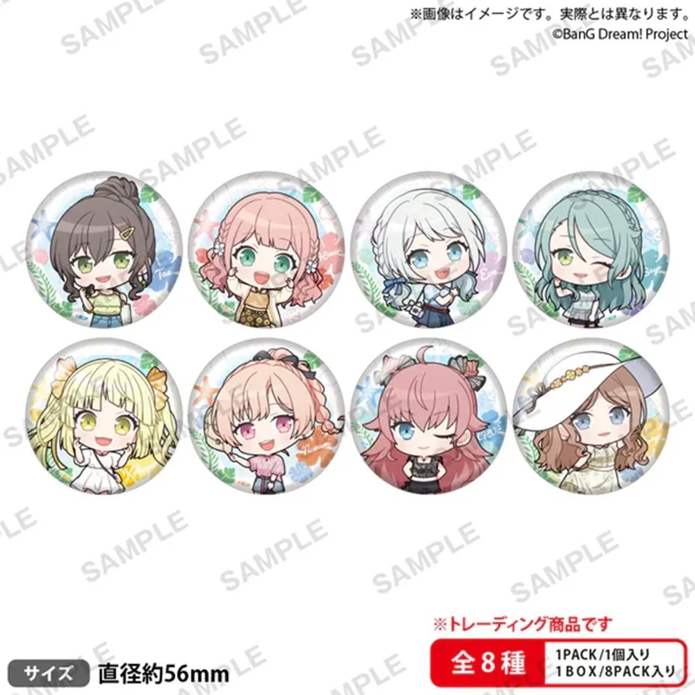 BUSHIROAD CREATIVE【盒抽】 BanG Dream! Girls Band Party! 2024 Summer ver. Q版角色亮粉徽章