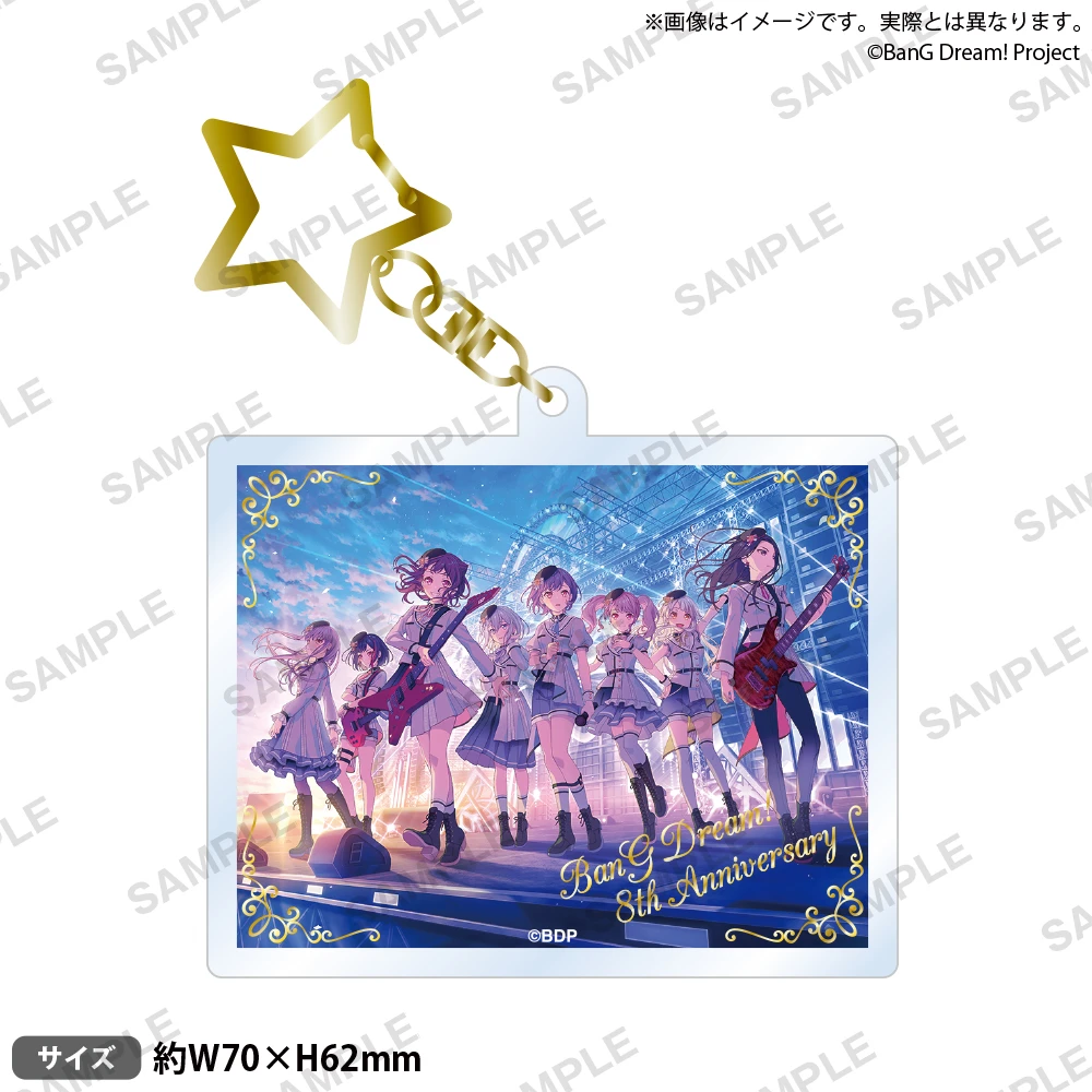 Bushiroad Creative BanG Dream! Girls Band Party! 壓克力吊飾 2025年主視覺圖ver.
