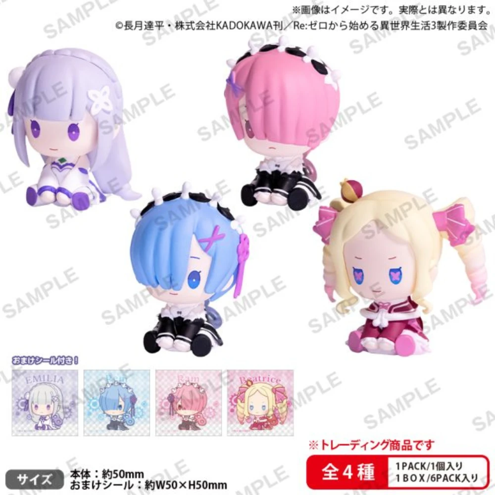 BUSHIROAD CREATIVE【盒抽】 Re:從零開始的異世界生活 發條造型 角色公仔 BOXver.