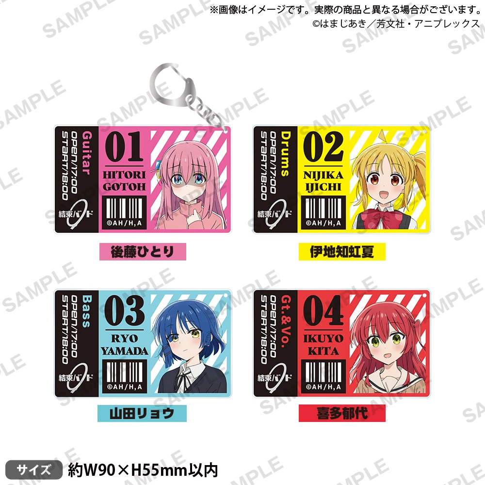 BUSHIROAD CREATIVE 「孤獨搖滾！」票券風角色壓克力鑰匙圈