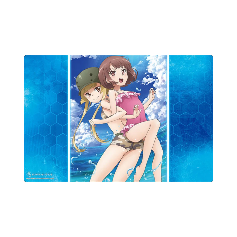 Bushiroad 橡膠桌墊 V2 Vol.1568「刀劍神域外傳 Gun Gale OnlineⅡ」蓮&不可次郎 泳裝ver.