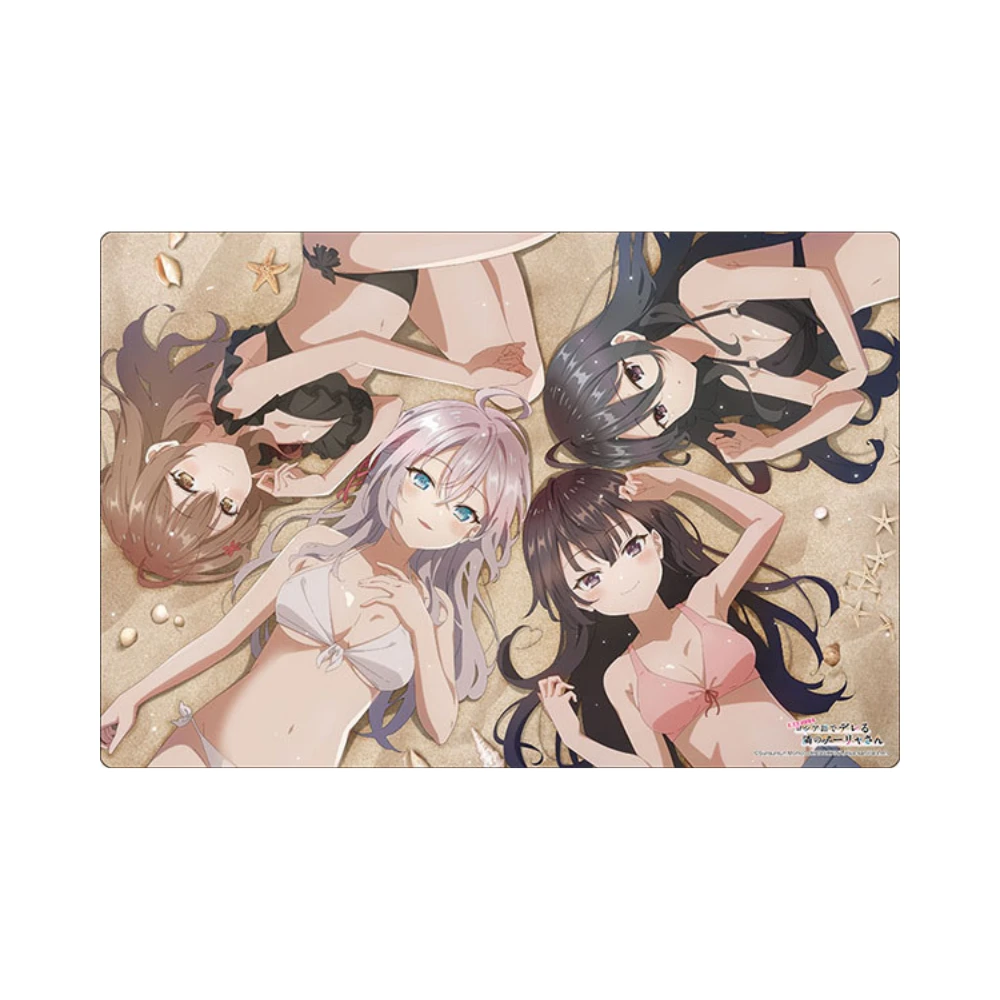 Bushiroad 橡膠桌墊 V2 Vol.1458「不時輕聲地以俄語遮羞的鄰座艾莉同學」艾莉 有希 瑪夏 綾乃 泳裝ver.
