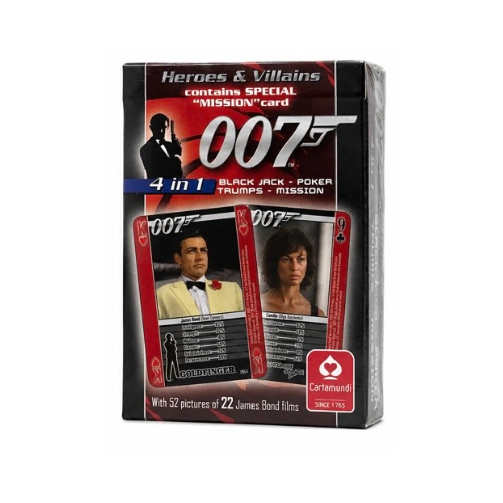 Cartamundi 撲克牌『007 Heroes & Villains / 007 英雄與反派』