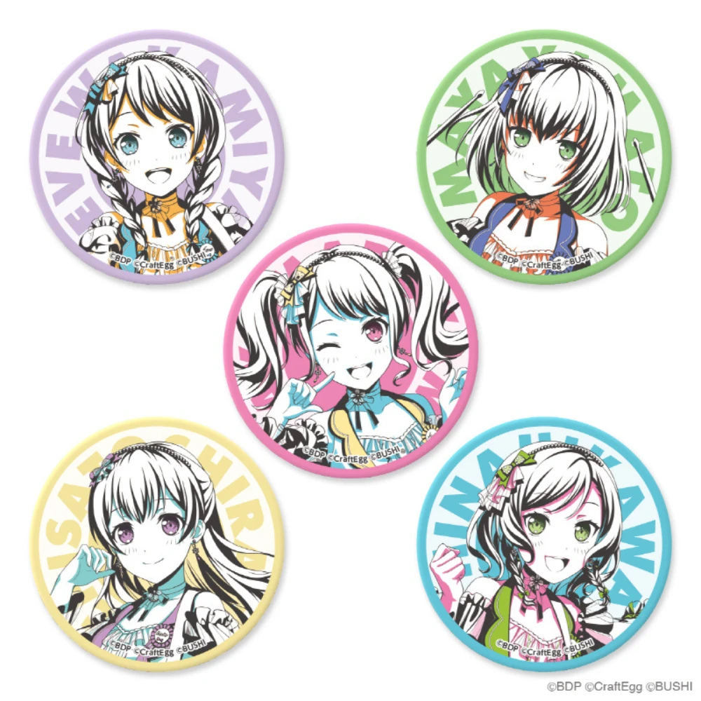 BUSHIROAD BanG Dream! Girls Band Party! C-POP ART 布章夾式徽章 Pastel*Palettes