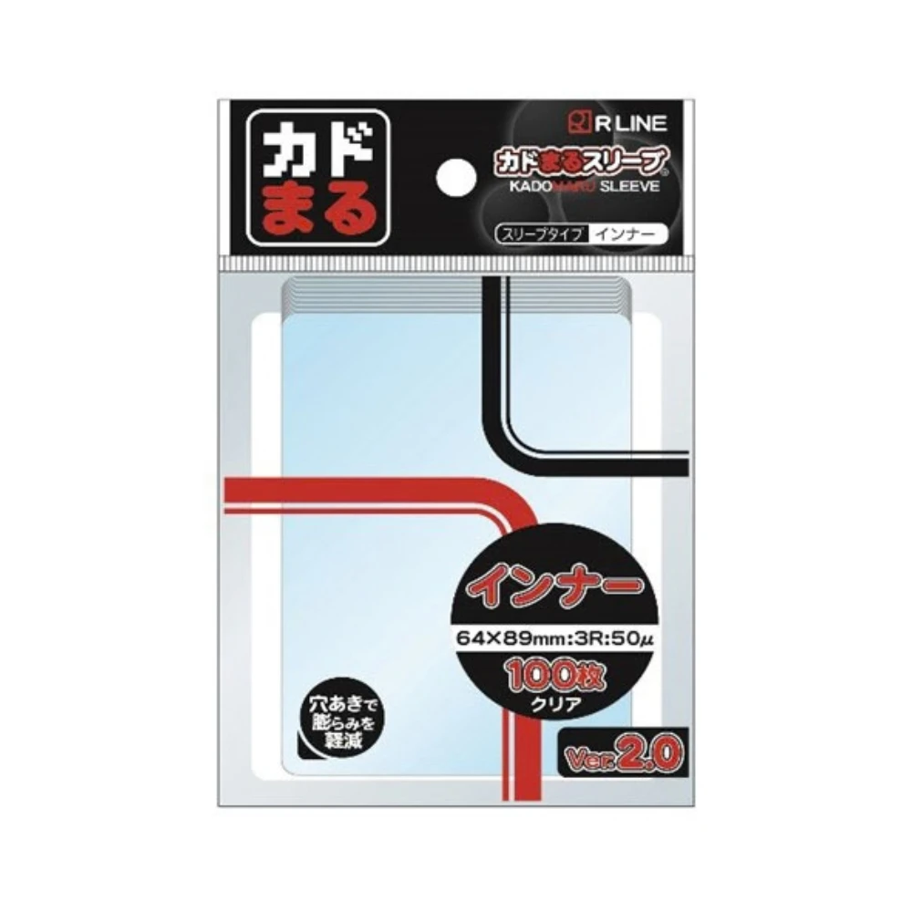 RLINE カドまる 圓角直插卡套 100枚入 (64×89mm) Ver.2