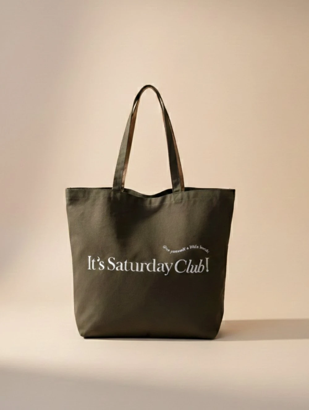 It's Saturday! CLUB 週六俱樂部 品牌帆布袋 墨綠