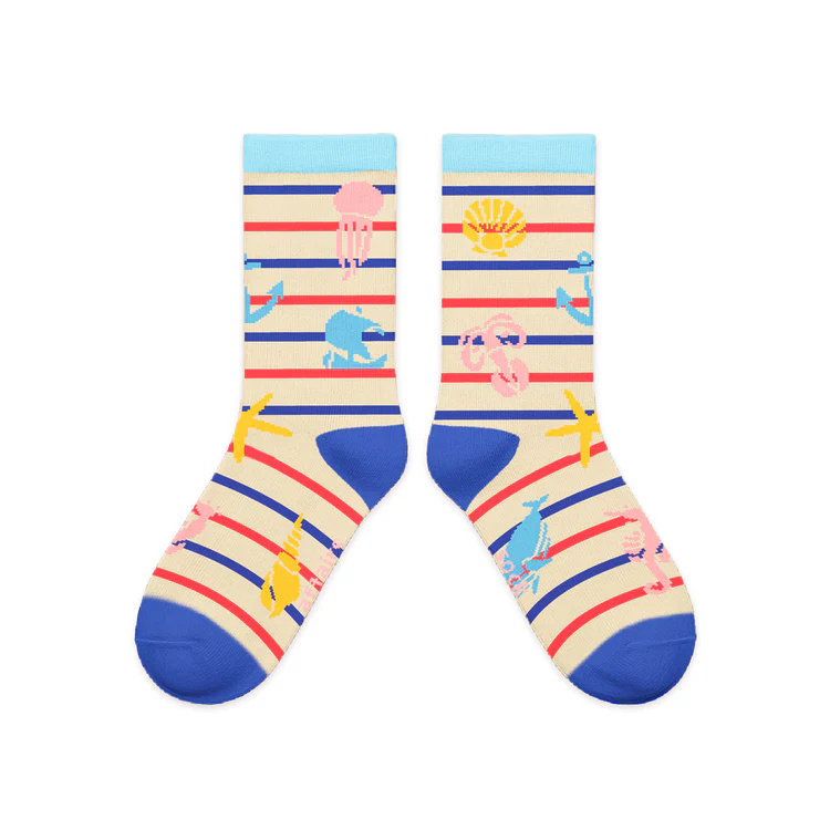 【Kids】Sea Elements Kids Socks