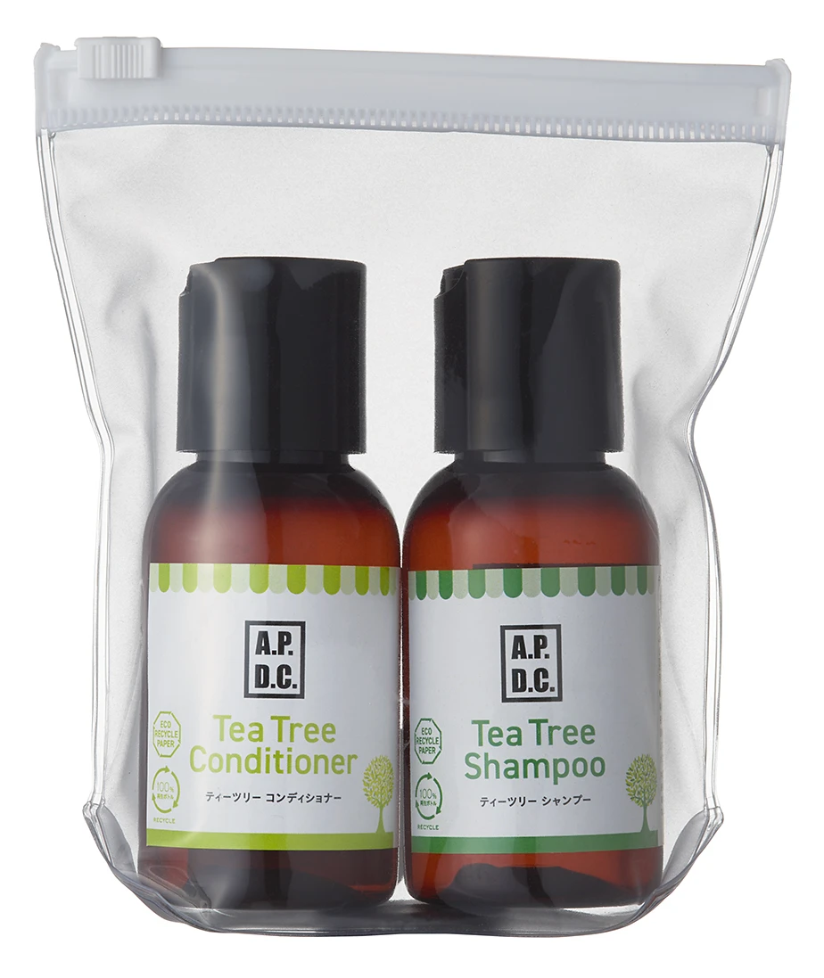 A.P.D.C.茶樹精油沐浴乳+茶樹潤髮組50ml