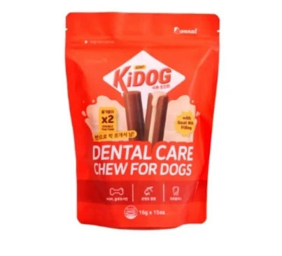 KIDOG 潔牙夾心軟點心-經典牛奶
