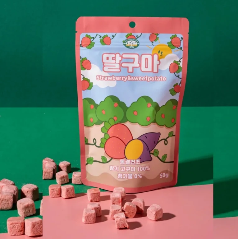 韓國JeJu Kang | 鮮果金磚凍乾酥（草莓&甘薯）