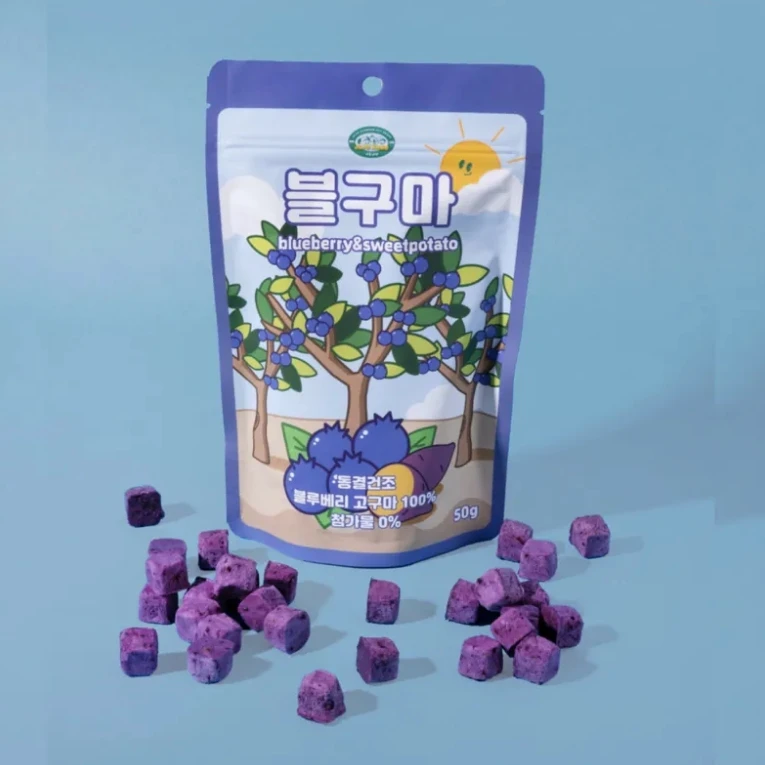 韓國JeJu Kang | 鮮果金磚凍乾酥（藍莓&甘薯）