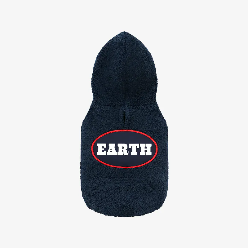 puppygallery｜Earth 抓絨連帽上衣 海軍藍