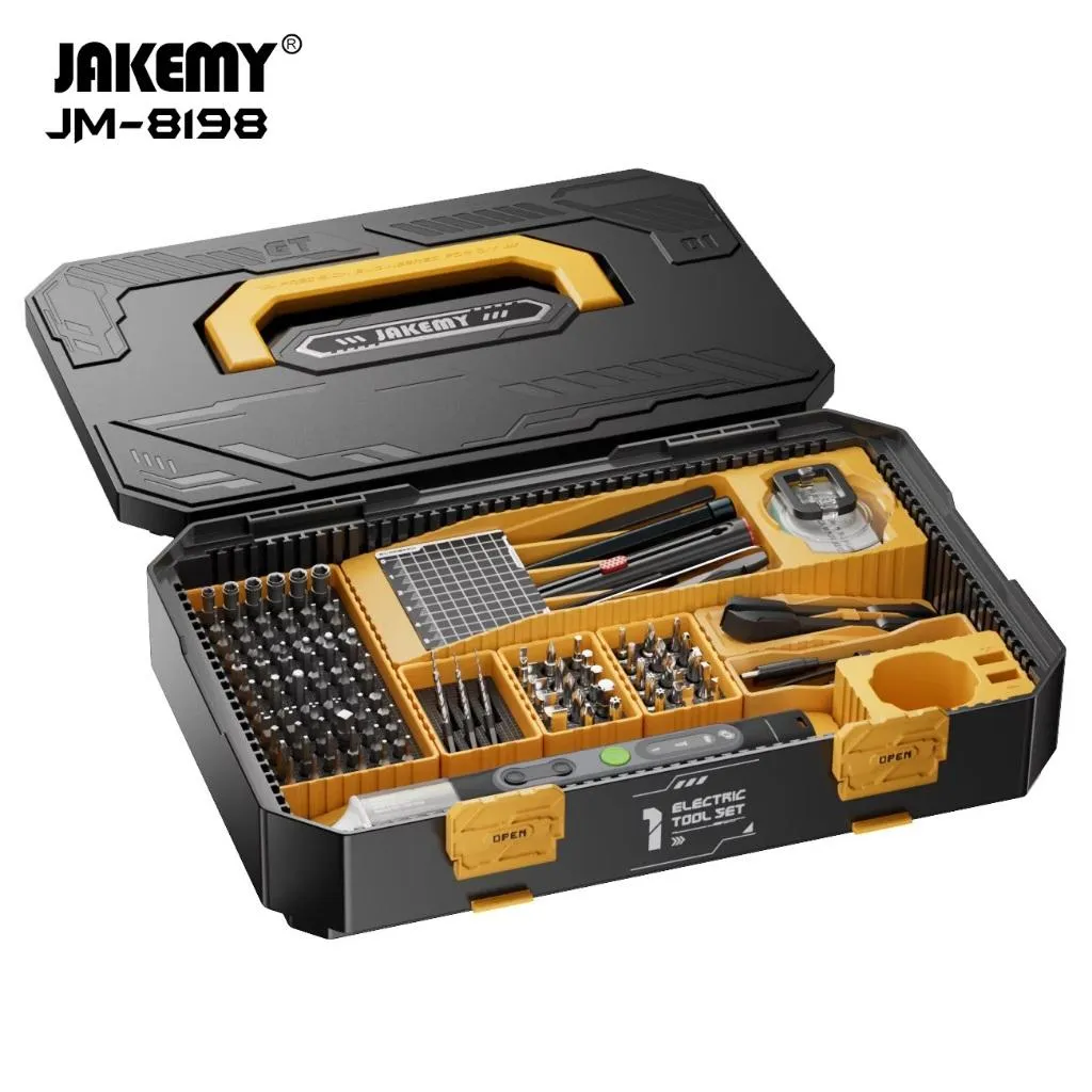 JM-8198 135合1家居多功能維修工具箱套裝
