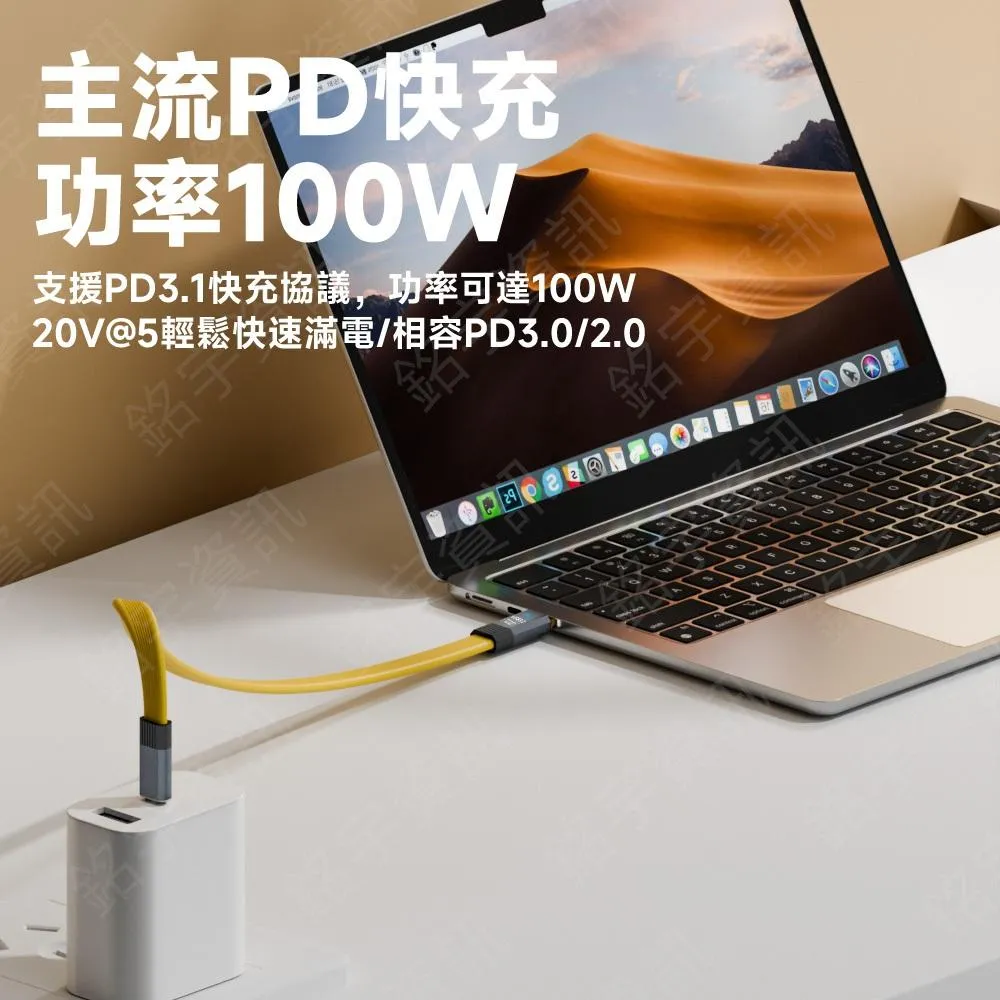 USB3.2 20Gbps 20Gb PD100W 8K60Hz OTG 全功能扁線