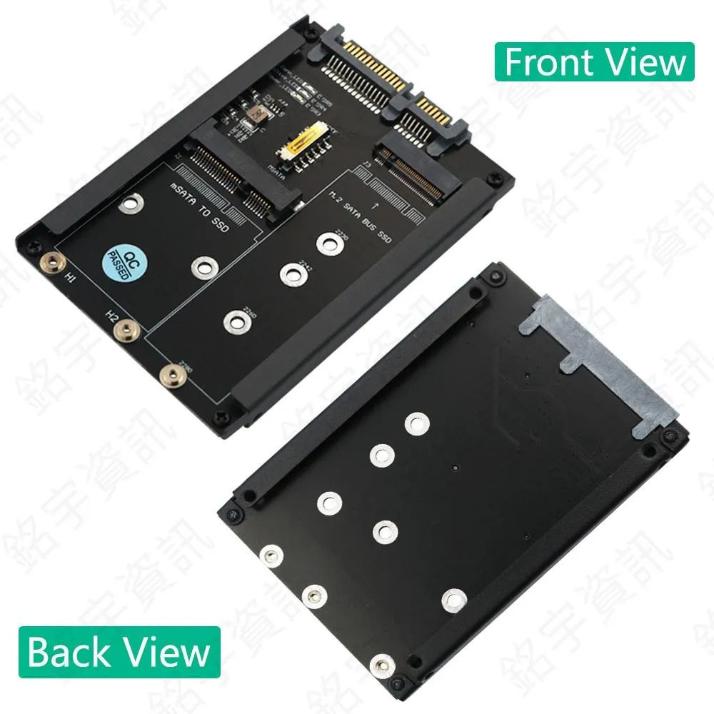 2合1 M.2 SATA/mSATA 轉SATA3.0 含2.5吋支架
