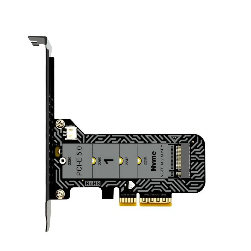 PCIe5.0 x4 轉 M.2 NVMe 轉接卡 SSD硬碟轉接卡 飆速16GB/s 相容x4/x8/x16插槽