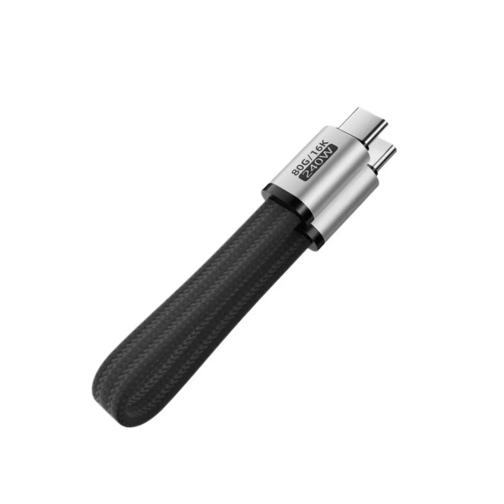 USB Type-C to C 全功能 80Gb 240W 磁吸全功能軟板扁線