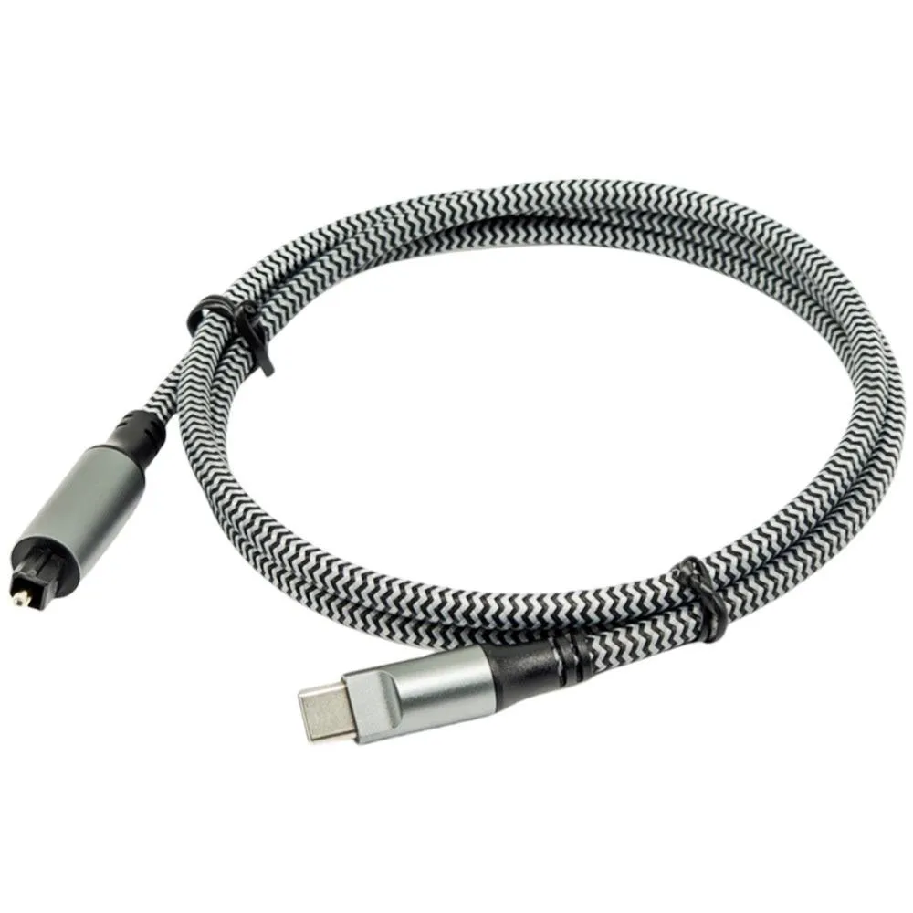 USB-C 轉光纖 SPDIF 數位音訊線 PCM 立體聲 24bit 96KHz Hi-Res