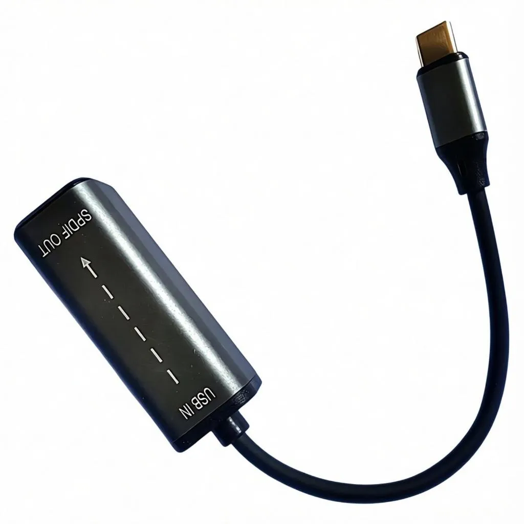 USB / Type-C 轉光纖數位音訊轉接線 16bit/96KHz 高音質 SPDIF 高傳真數位音訊轉換器