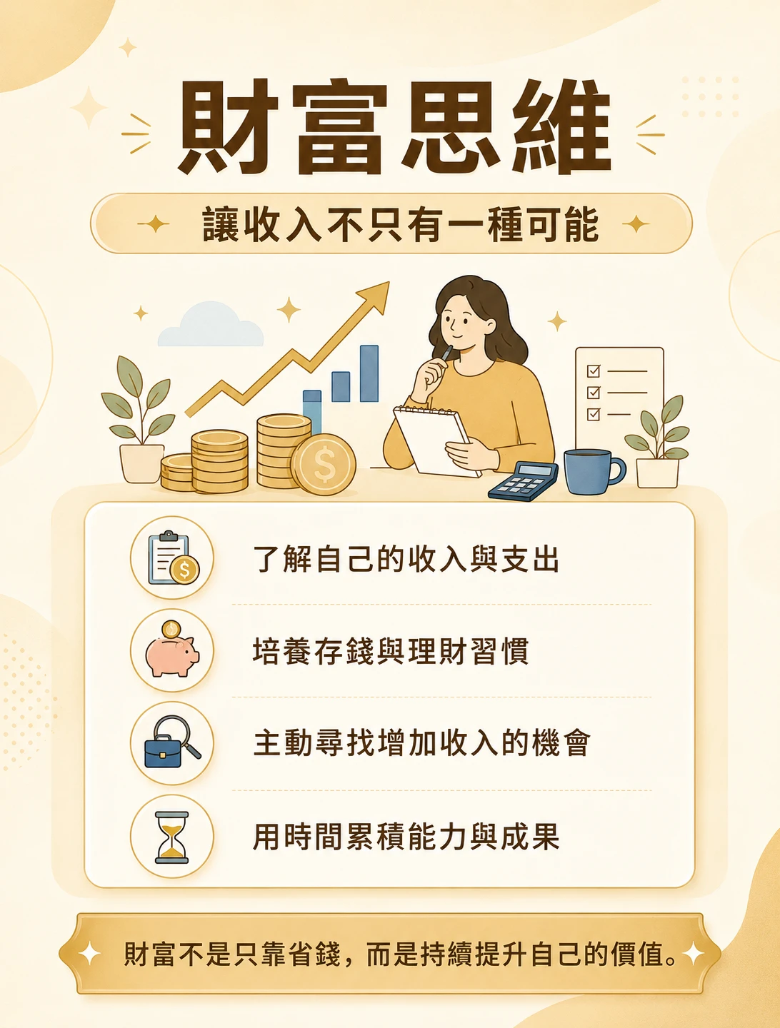 財富思維 - 找到屬於自己的多元收入選擇