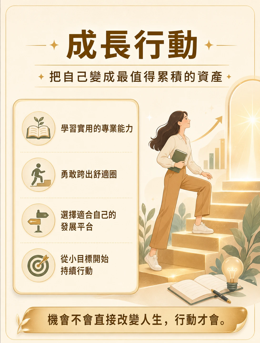 自我成長 學習專業能力 跨出舒適圈