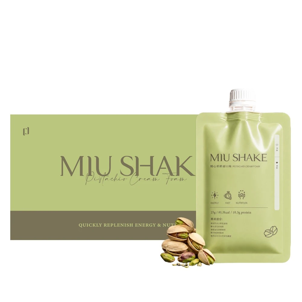 開心果奶霜 高纖蛋白口袋餐(7入/盒) - MIU SHAKE