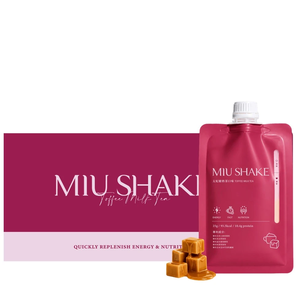 太妃糖奶茶 高纖蛋白口袋餐(7入/盒) - MIU SHAKE