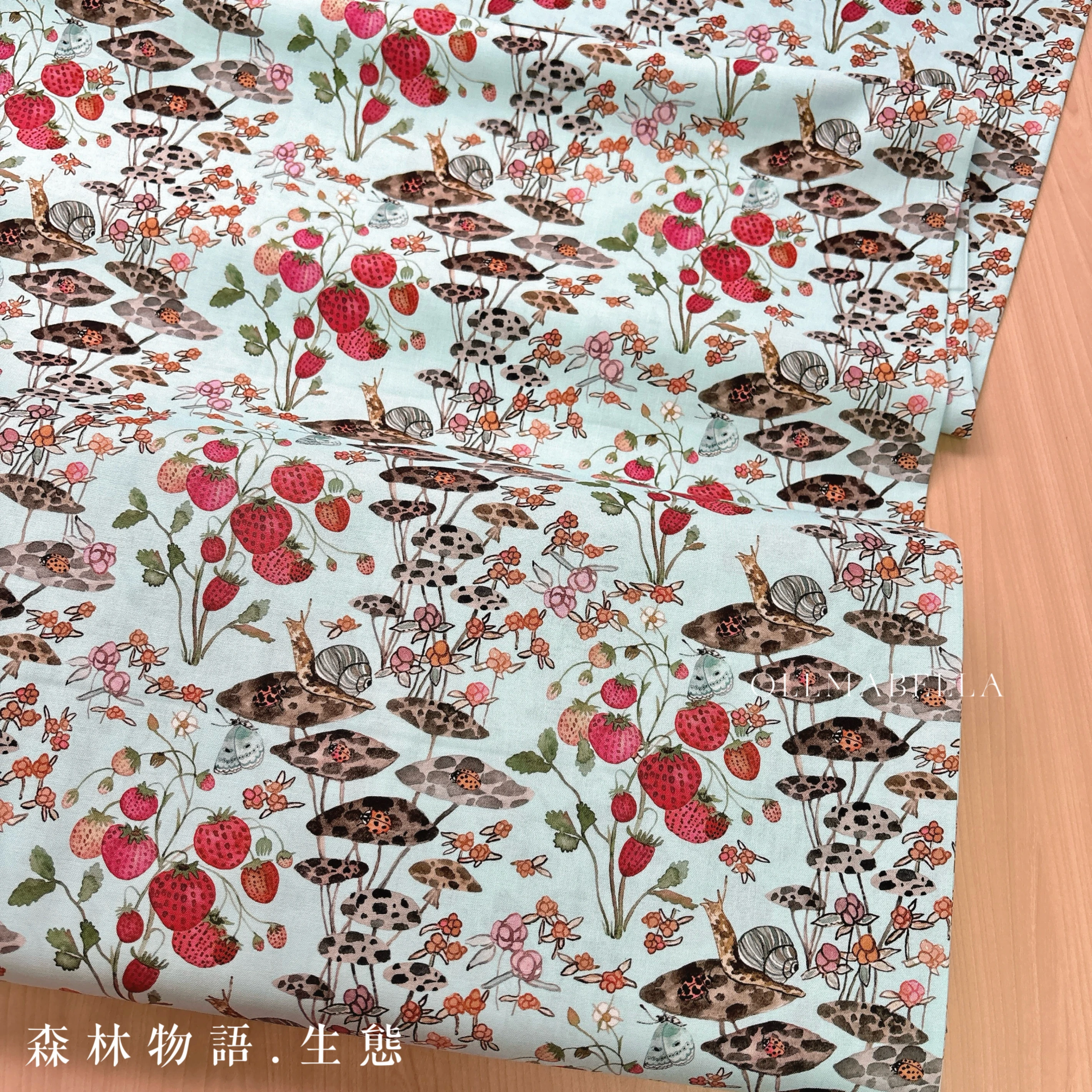 美國品牌印花棉布｜森林物語－生態